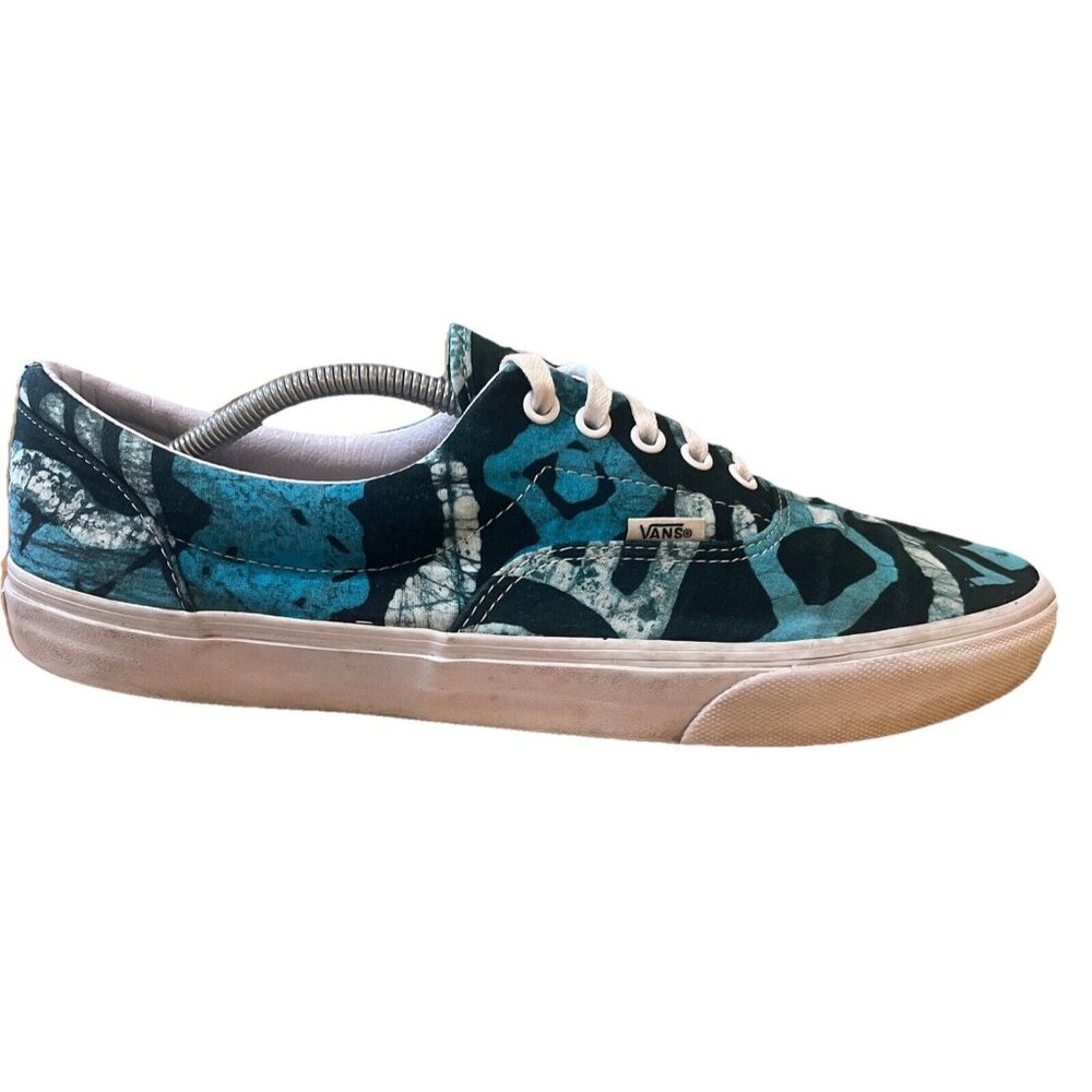 Rare VANS Della Era Low Top Sneakers Multicolored Green Blue Sz 13 Men's Shoe
